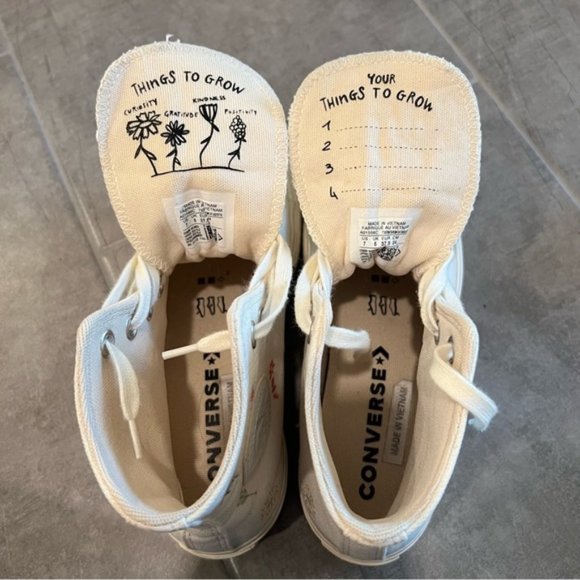 Converse Chuck Taylor All-Star Lift Hi in Things to Grow Egret - Picture 13 of 13